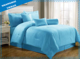 Blue Stripe Hotel Cotton Bedding Set with Comforter Set