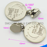 Custom Fashion Metal Rounded Zipper Puller Slide Garment Accessories Hardware