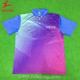 Healong Colorful Sports Clothing Gear Sublimation Men's Polo Shirts for Sale