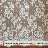 French Lace Jacquard Bridal Lace Fabric (M2133)