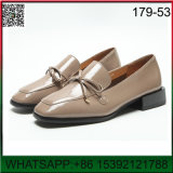 New Design Flat Bowknot Leather Lady Shoes