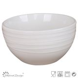 Simply Design White Porcelain Embossed Bowl