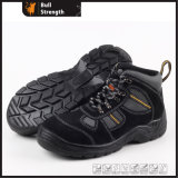 Sport Style Black Suede Leather Safety Shoe (SN5148)