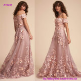 The Ethereal Skirt A-Line Silhouette 3D Blooms Prom Dress