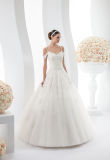 Spaghetti Strap off Shoulder Beaded Lace Wedding Dress Bridal Gown