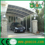 Aluminuim Frame Car Shelter with Curved Polycarbonate Roof