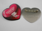 Heart Shape Offset Printed Badge, Custom Lapel Pin (GZHY-YS-043)