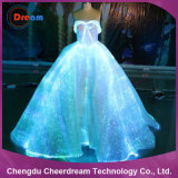RGB Color LED Lighting Fiber Optic Wedding Dress