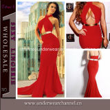 Sexy Long Celibrity Red Lady Mermaid Cocktail Dress (T6599)