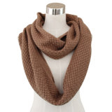 Fashion Acrylic Knitted Winter Infinity Scarf (YKY4351)