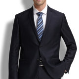 Slim Fit 65% Polyester 35% Viscose Solid Formal Men Suit
