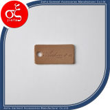 Factory Price Brand Logo Brown Leather Tag/PU Leather Tag/Label