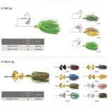 Wholesale Cheap Silicone Skirt Spinner Bait Jig Fishing Lure