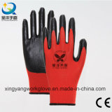 13G Polyester Nitrile Coated Labor Protective Industrial Working Gloves (N006)