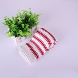 Home Textile Azo - Free Strip Dish Towels 40*40cm, Red and White Color