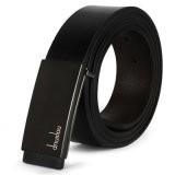 Men's Leather Casual Belt Jean Belt with Classic Buckle