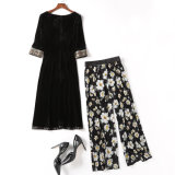 New Line of Women's Velvet and Long Dresses with Long Dresses and Long Prints