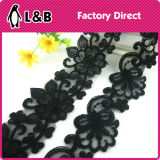 High Quality Fashion Garment Lace Black Sequin Embroidery Guipure Lace