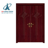 Safety Wooden Flush Double Main Door Designs Catalogue for Houses in Kerala
