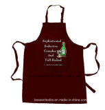 OEM Produce Custom Made Promotional Cotton Brown Customized Logo Printed Cooking Bib Apron