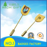Factory Supply Customized Metal Lapel Pin Badge with Long Needle