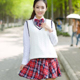 OEM Classical Girl Korean School Uniform Women Graceful Lovely Student Uniform High Quality