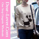 Ladies Fashion Acrylic Knitted Sweater