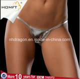 Sexy Patent Leather Girls Thong Undergarment Hot Stamping Womens T-Back Panties Sexy G String