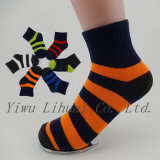 Custom Kids Boys Classical Stripe Quarter Socks by Different Size