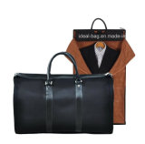 High Quality Hot Sale 17 Inch Nylon Leather Business Travel Garment Bag Multifuntion Travel Pouch Suit Bag
