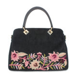 2019 Embroidery Handbag Flower Handbag PU Lady Fashion Handbag