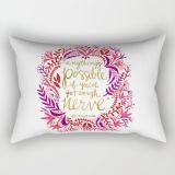 Embroidery Cushion Fashion Decorative Lumbar Pillow Pillow (XPL-03)
