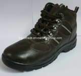 Black PU Injection Outsole Safety Worker Shoes