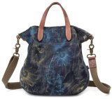Washed Jeans Canvas Handbag, Fashion Lady Tote Bags, Shopping Shoulder Bag
