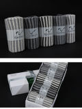 Anti-Bacterial Stripe Stitching Colors Cotton Socks with Silver Fiber for Business Men