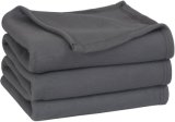 Grey Color Home Textile Bedding Fleece Blanket