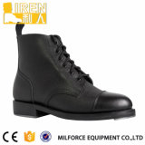 Side Zipper Leather Sole Military Office Boots