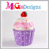 Cup-Cake Design for Girls Ceramic Material Piggy Bank