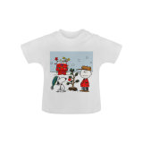Kids Cartoon T Shirt Baby Powder Organic Short Sleeve Custom Print Children Clothes