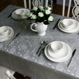 100%Polyester Solid Jacquard Tablecloth/Napkins