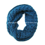 Lady Fashion Acrylic Cashmere Knitted Infinity Scarf