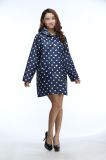 Lady Fashionable EVA Eco-Friendly Raincoat Rainproof Rainwear Waterproof