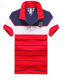 Stripe Polo T-Shirt, Polo Shirt for Men