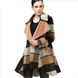 Long Loose in The Grid Coat for Woman's Clothes