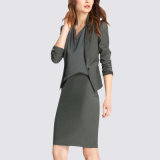 Wool Slim Fit Fashion Design Office Lady Uniform Blazer Design