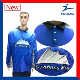 Healong Top Sale Sportswear UV-Protection Sublimation Fishing Shirt
