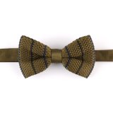 Men's Fashionable 100% Polyester Knitted Bow Tie (YWZJ93)