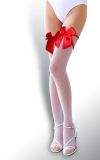 Red Bowknot Fishnet Long Stockings HD-S20
