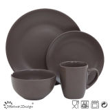 16PCS Ceramic Dinner Set Matte Solid Glaze Design