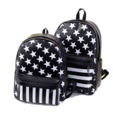 New Designer Stripes Five-Pointed Star Girl's Backpacks for Ladies